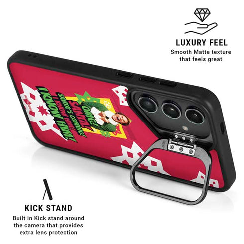 Elf OMG Santas Coming Galaxy S24 FE Kickstand Case